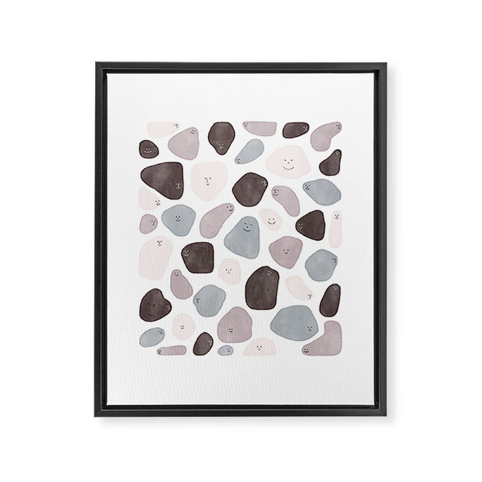 Funny Shapes Framed Canvas Print Gallery Image 1