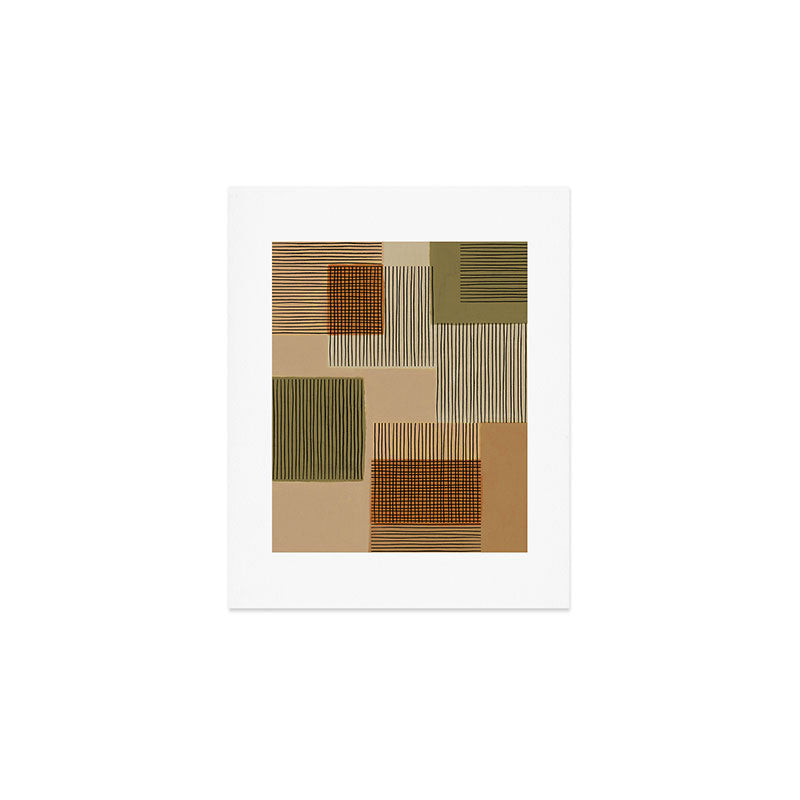 Geo Patchwork #1 Art Print Gallery Image 1