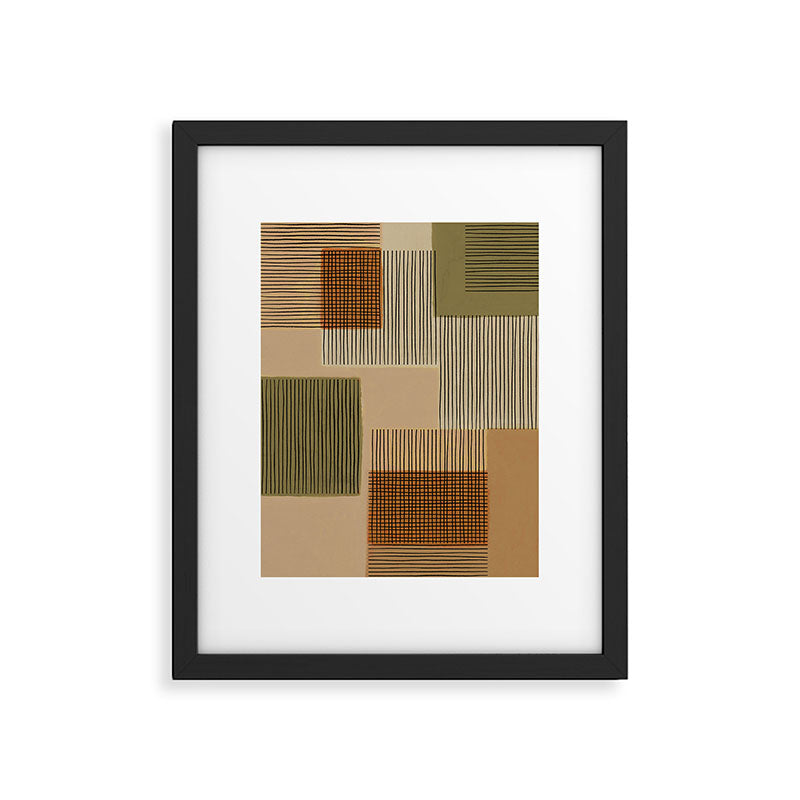 Geo Patchwork #1 Framed Art Print Gallery Image 5