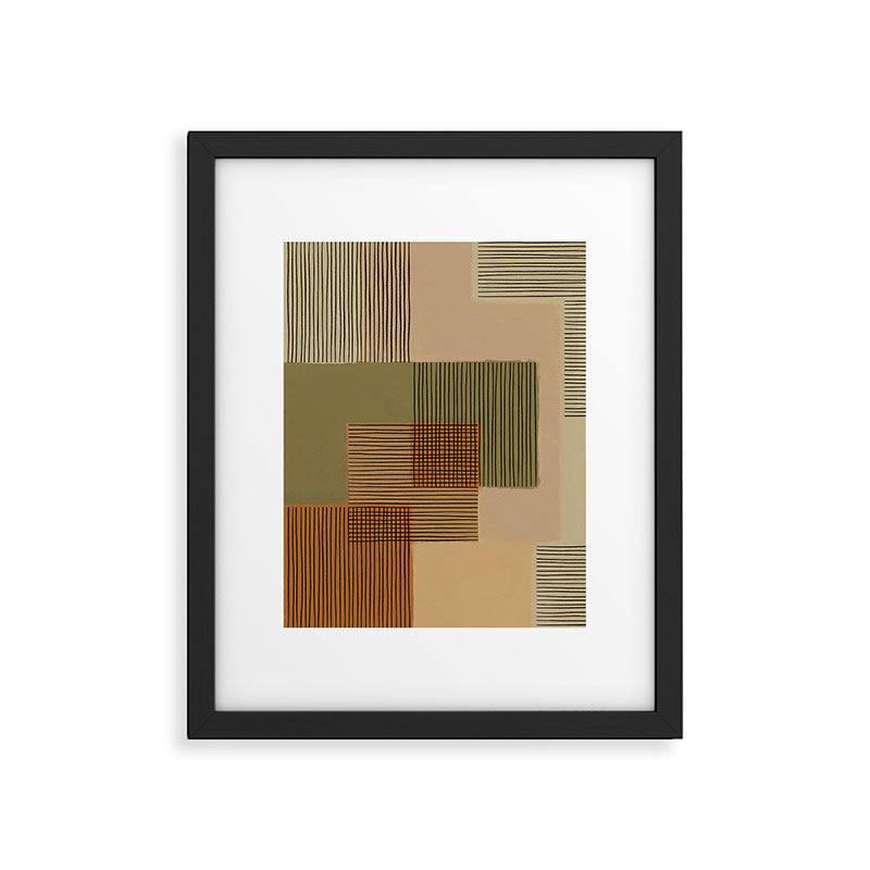 Geo Patchwork #3 Framed Art Print Gallery Image 5
