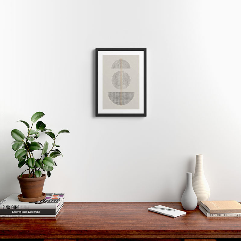 Geometric Composition I Framed Art Print Gallery Image 2
