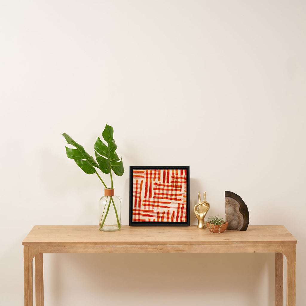 Geometric Dance #2 Framed Canvas Print Gallery Image 3