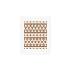 Geometric Repeats 1 Inspired by PANTONE 17 1230 Mocha Mousse Art Print Gallery Image 1