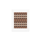 Geometric Repeats 2 Inspired by PANTONE 17 1230 Mocha Mousse Art Print Gallery Image 1