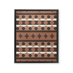 Geometric Repeats 2 Inspired by PANTONE 17 1230 Mocha Mousse Framed Canvas Print Gallery Image 6