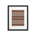 Geometric Repeats 2 Inspired by PANTONE 17 1230 Mocha Mousse Framed Art Print Gallery Image 5