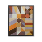 Geometric Shapes & Colors #1 Framed Canvas Print Gallery Image 8