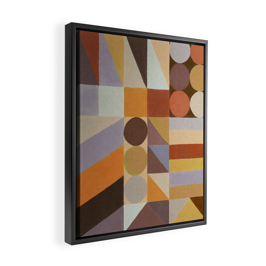 Geometric Shapes & Colors #1 Framed Canvas Print Gallery Image 2