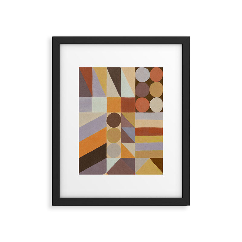 Geometric Shapes & Colors #1 Framed Art Print Gallery Image 4