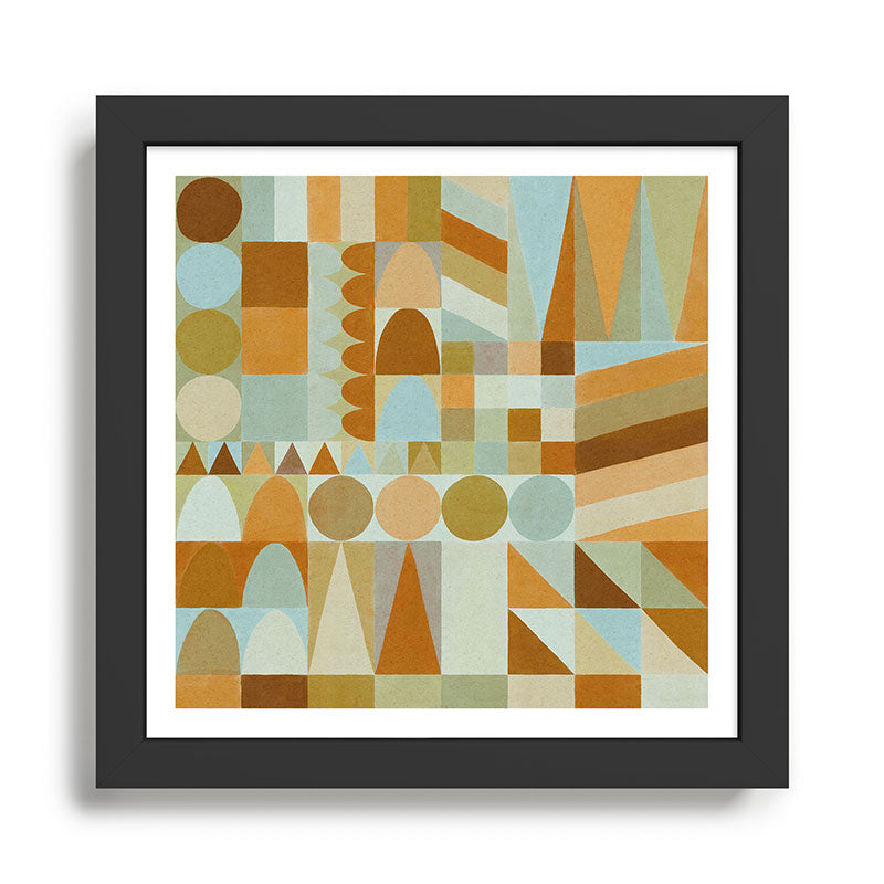 Geometric Shapes & Colors #2 Framed Art Print Gallery Image 1