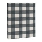Gingham Cloth / Charcoal Checks Canvas Print Gallery Image 8