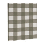 Gingham Cloth / Olive Checks Canvas Print Gallery Image 8