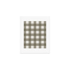 Gingham Cloth / Olive Checks Art Print Gallery Image 1