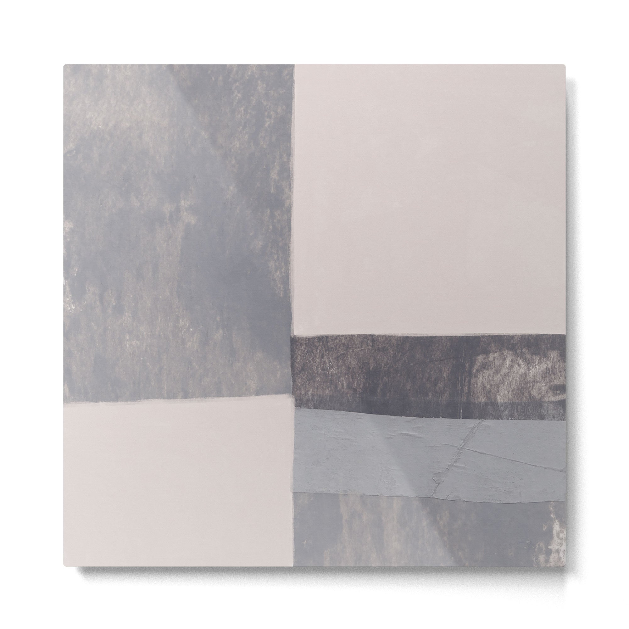 Gray Blocks #1 Metal Print Gallery Image 2