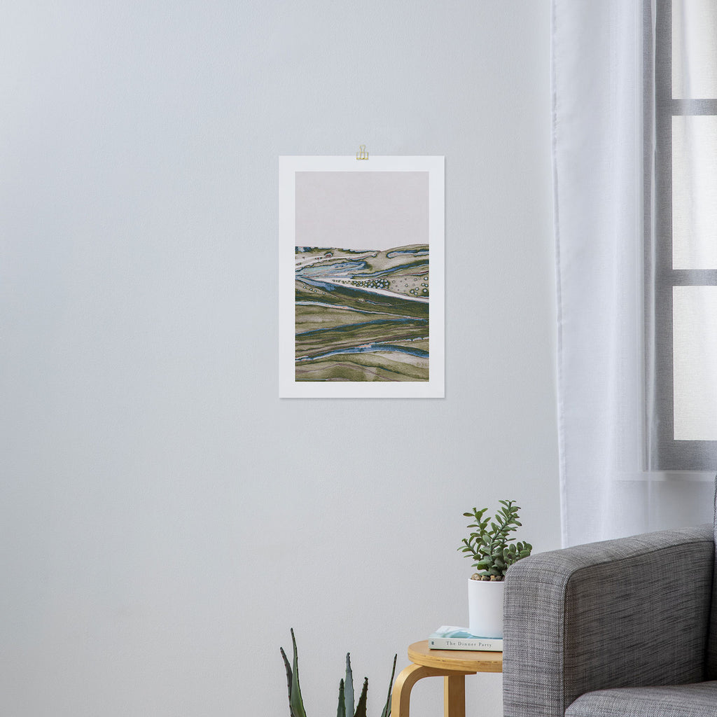 Green Hills Art Print Gallery Image 3