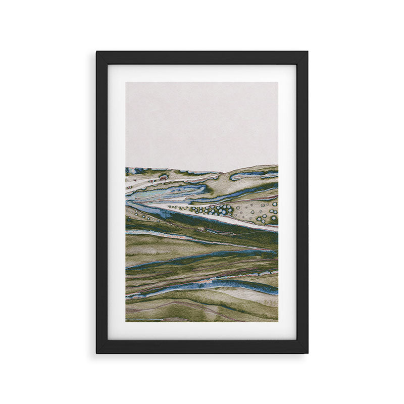 Green Hills Framed Art Print Gallery Image 2