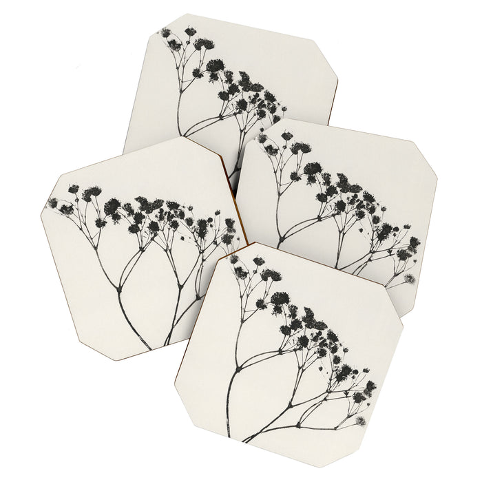 Gypsophila in a Red Vase Coaster Gallery Image 1