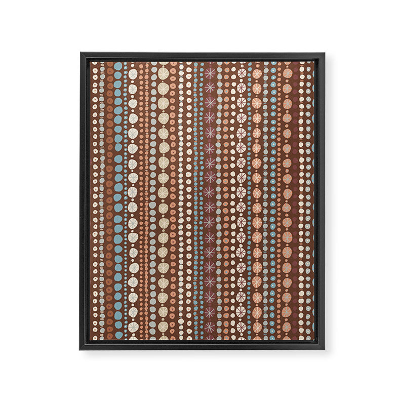 Hand Drawn Dots Framed Canvas Print Gallery Image 8