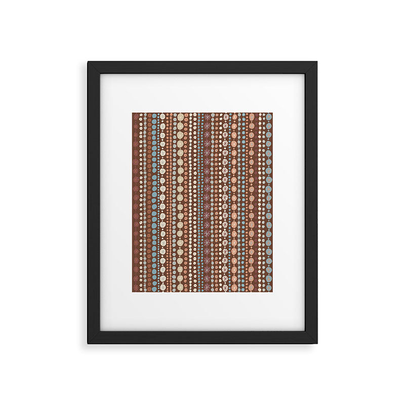 Hand Drawn Dots Framed Art Print Gallery Image 6