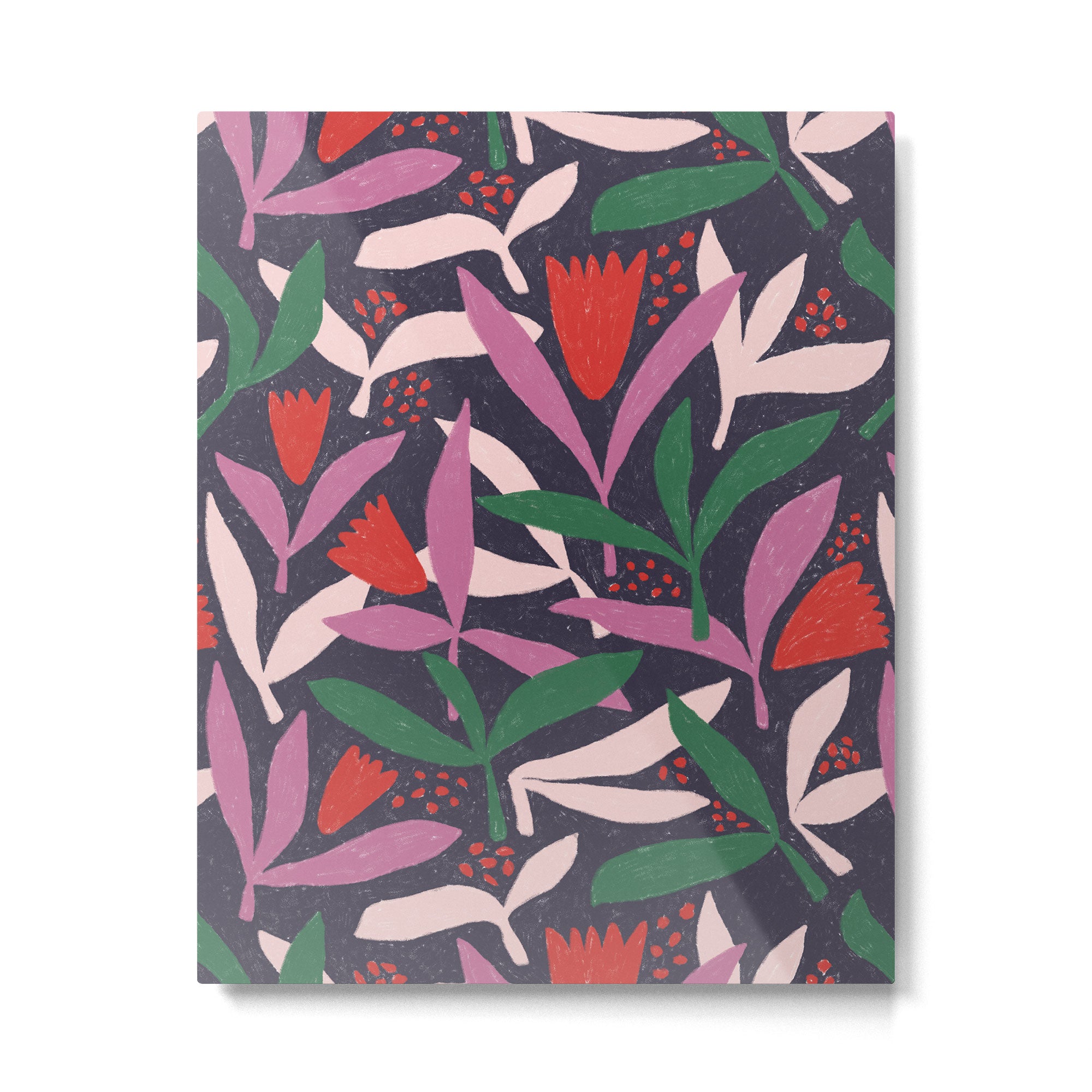 Hand Drawn Florals #2 Metal Print Gallery Image 6