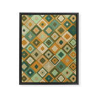 Hand-drawn Quilt #6 Framed Canvas Print Gallery Image 8