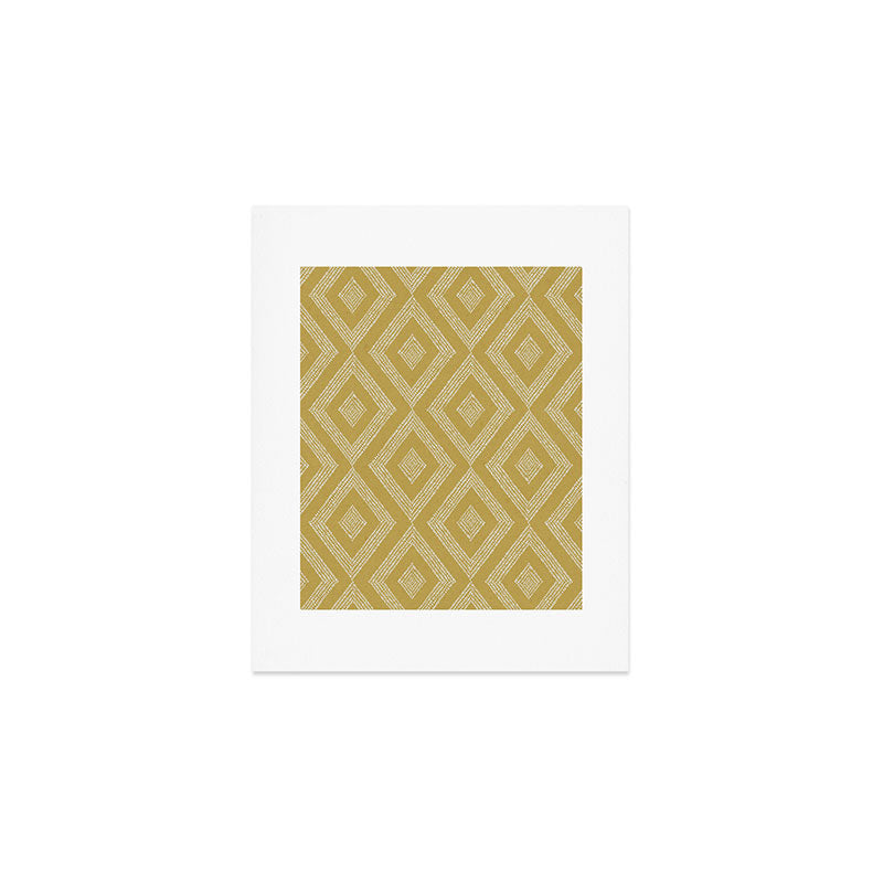 Hand-drawn Rhombus Pattern #1 Art Print Gallery Image 1