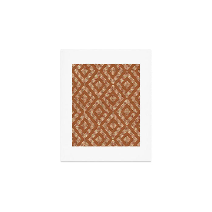 Hand-drawn Rhombus Pattern #2 Art Print Gallery Image 1