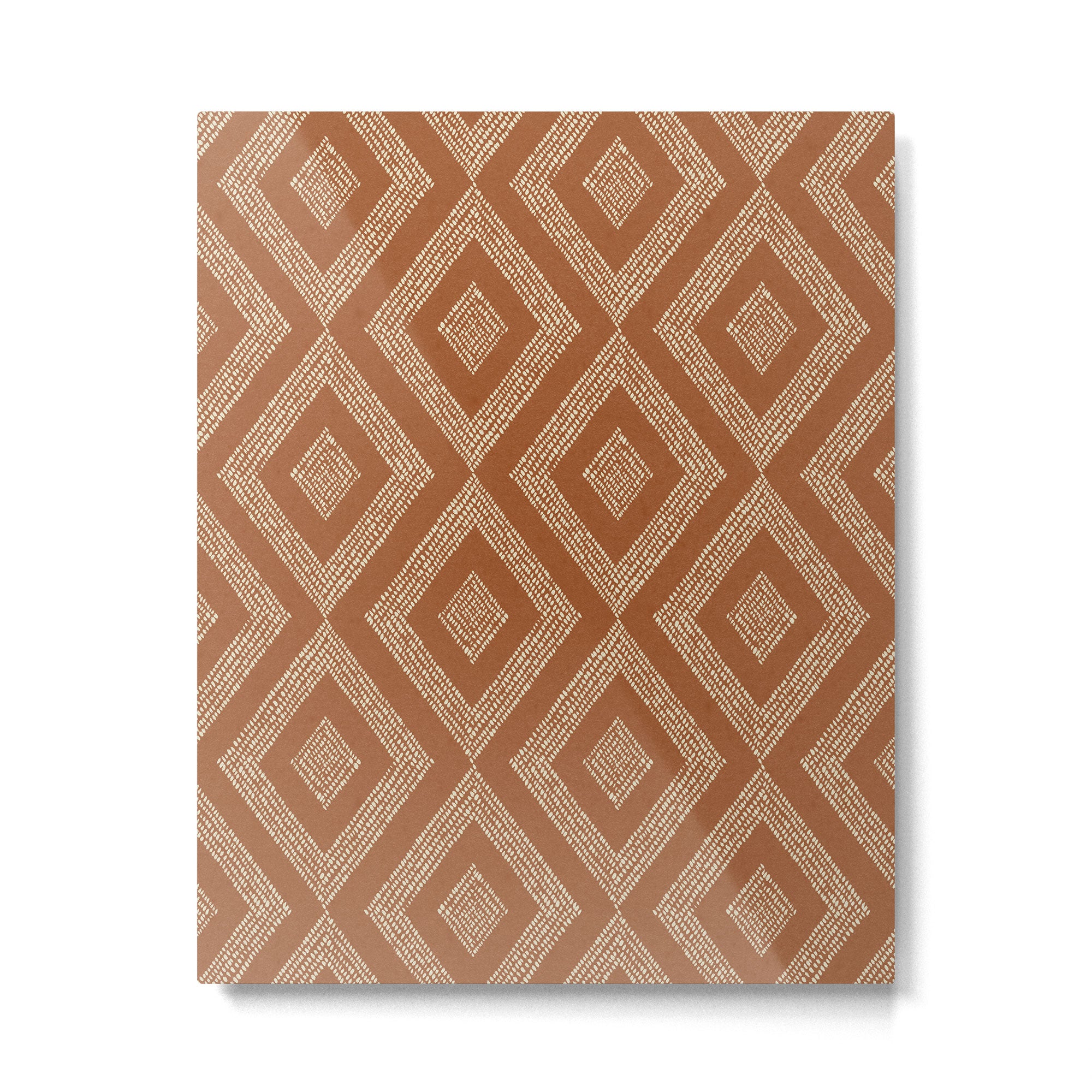 Hand-drawn Rhombus Pattern #2 Metal Print Gallery Image 4