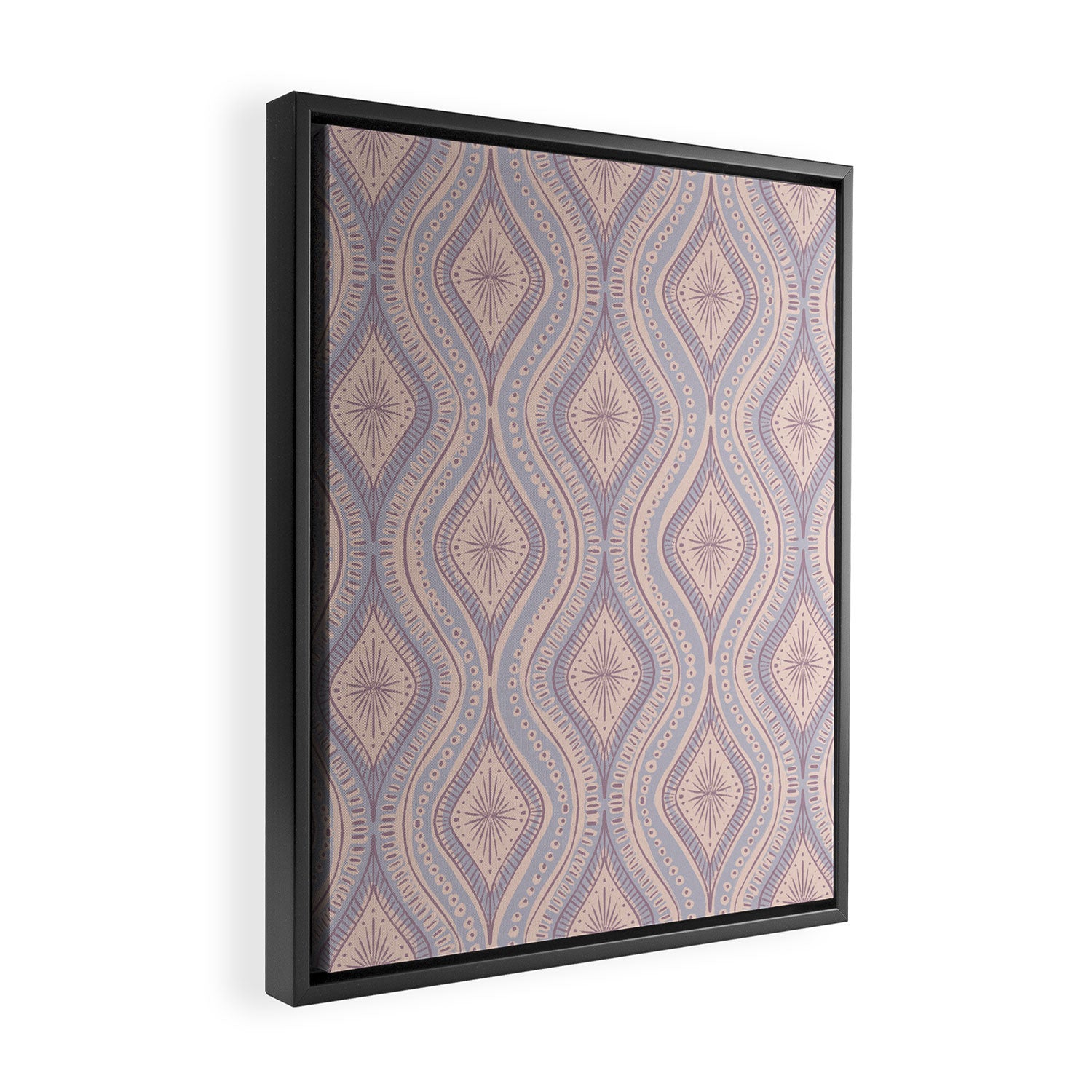 Hand-drawn Symmetrical Pattern #1 Framed Canvas Print Gallery Image 2