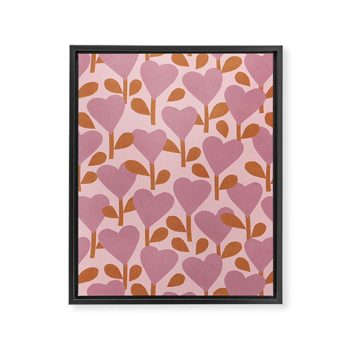 Heart Garden #1 Framed Canvas Print Gallery Image 1