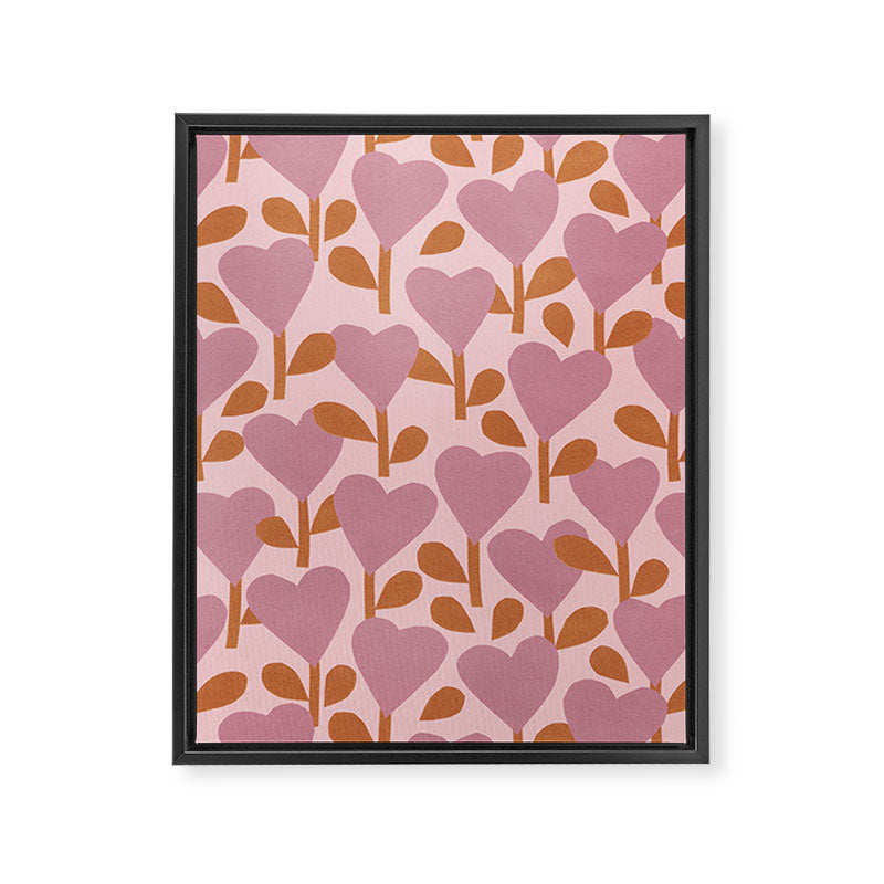 Heart Garden #1 Framed Canvas Print Gallery Image 8