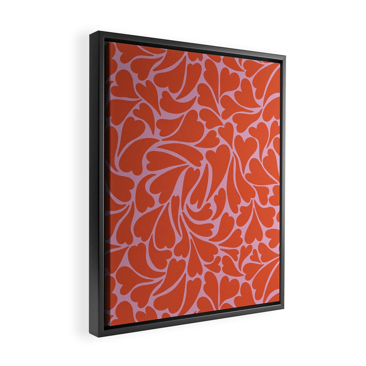 Hearts #2 Framed Canvas Print Gallery Image 2
