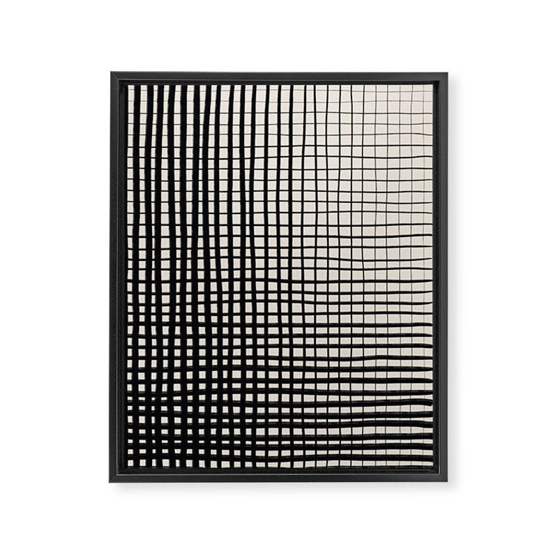 Horizontal & Vertical Lines Framed Canvas Print Gallery Image 6
