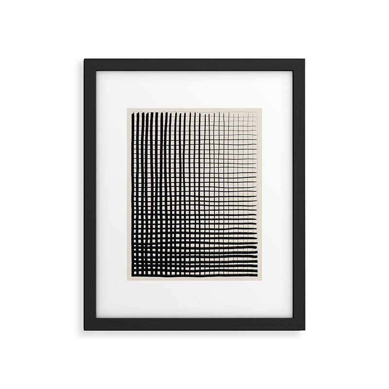 Horizontal & Vertical Lines Framed Art Print Gallery Image 4