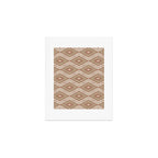 Ikat Hand-cut Pattern 1 Inspired by PANTONE 17 1230 Mocha Mousse Art Print Gallery Image 1