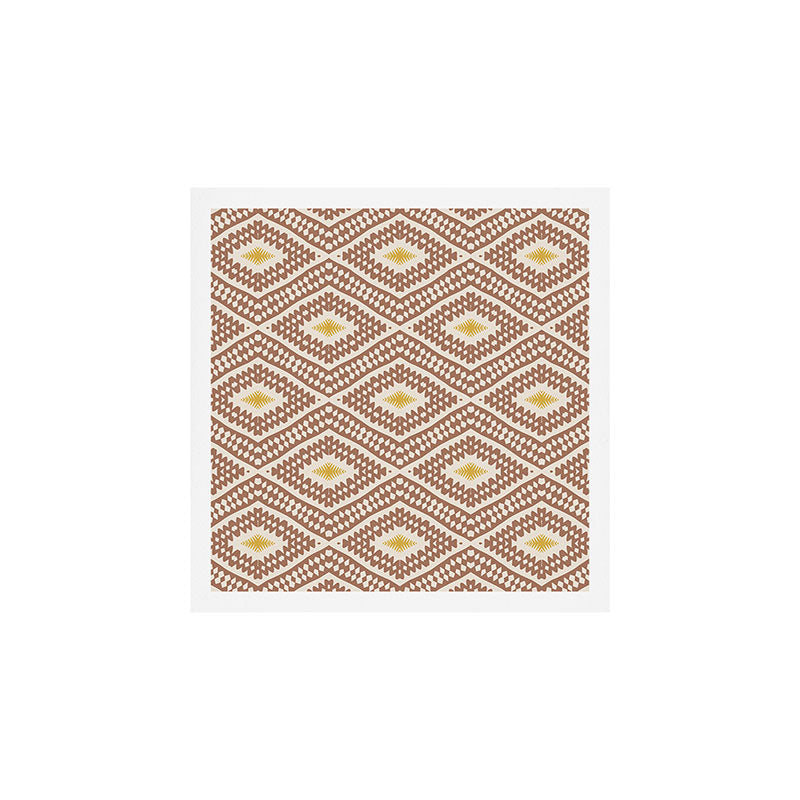 Ikat Hand-cut Pattern 2 Inspired by PANTONE 17 1230 Mocha Mousse Art Print Gallery Image 1