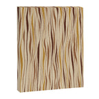 Irregular Lines / Brown & Yellow Canvas Print Gallery Image 6