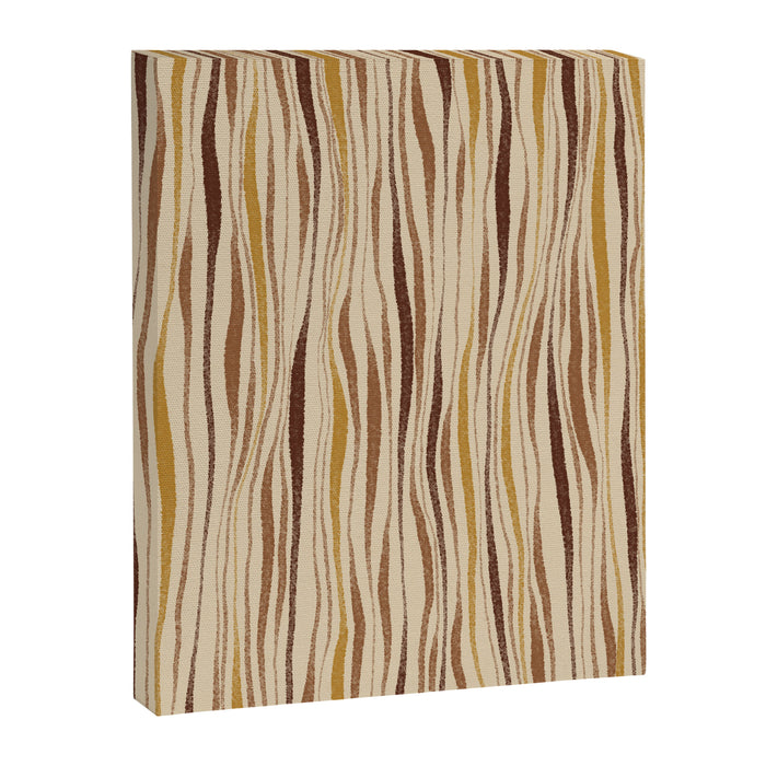 Irregular Lines / Brown & Yellow Canvas Print Gallery Image 1