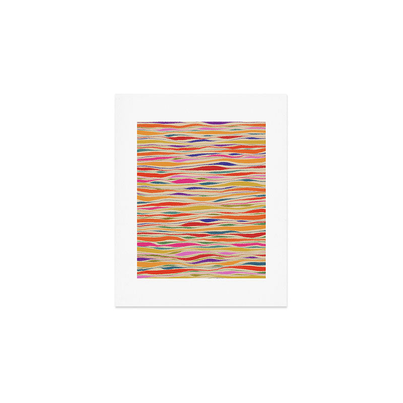 Irregular Lines / Summer Palette Art Print Gallery Image 1