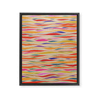 Irregular Lines / Summer Palette Framed Canvas Print Gallery Image 6