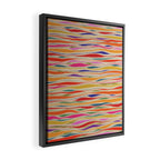 Irregular Lines / Summer Palette Framed Canvas Print Gallery Image 2