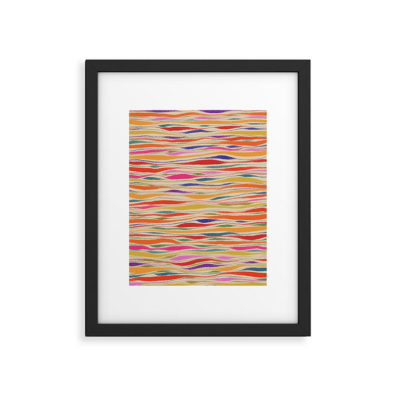 Irregular Lines / Summer Palette Framed Art Print Gallery Image 5