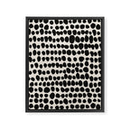 Irregular Polka Dot Pattern #1 Framed Canvas Print Gallery Image 8