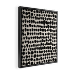 Irregular Polka Dot Pattern #1 Framed Canvas Print Gallery Image 2