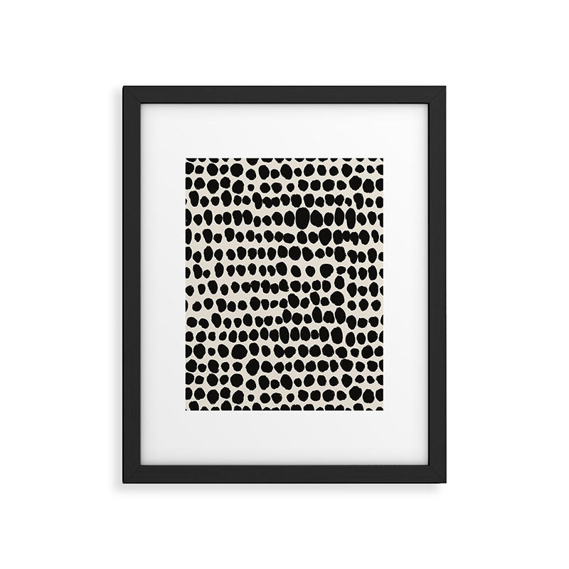 Irregular Polka Dot Pattern #1 Framed Art Print Gallery Image 4