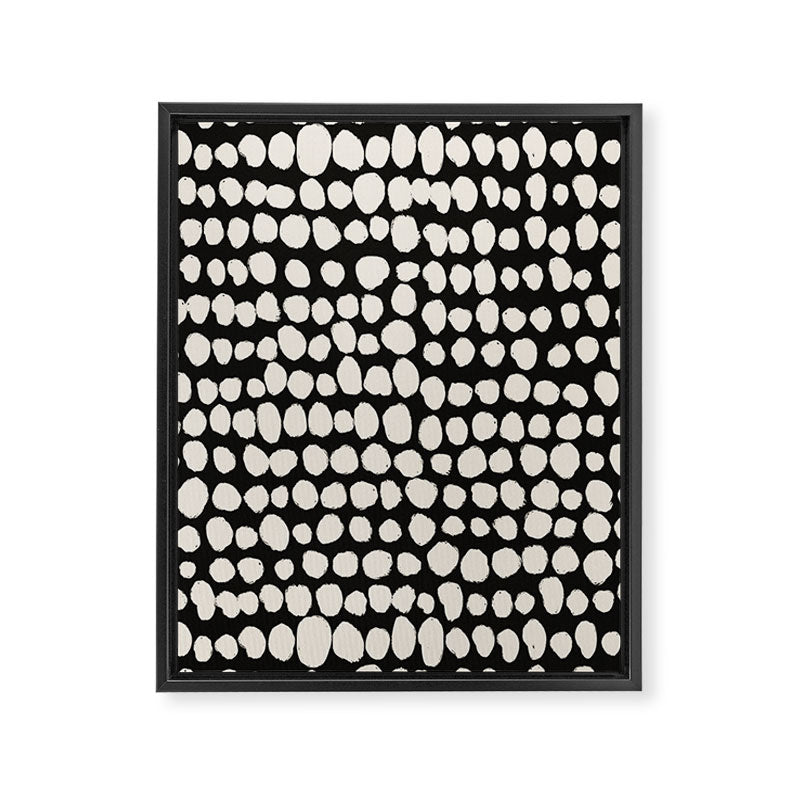 Irregular Polka Dot Pattern #2 Framed Canvas Print Gallery Image 8