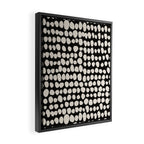 Irregular Polka Dot Pattern #2 Framed Canvas Print Gallery Image 2