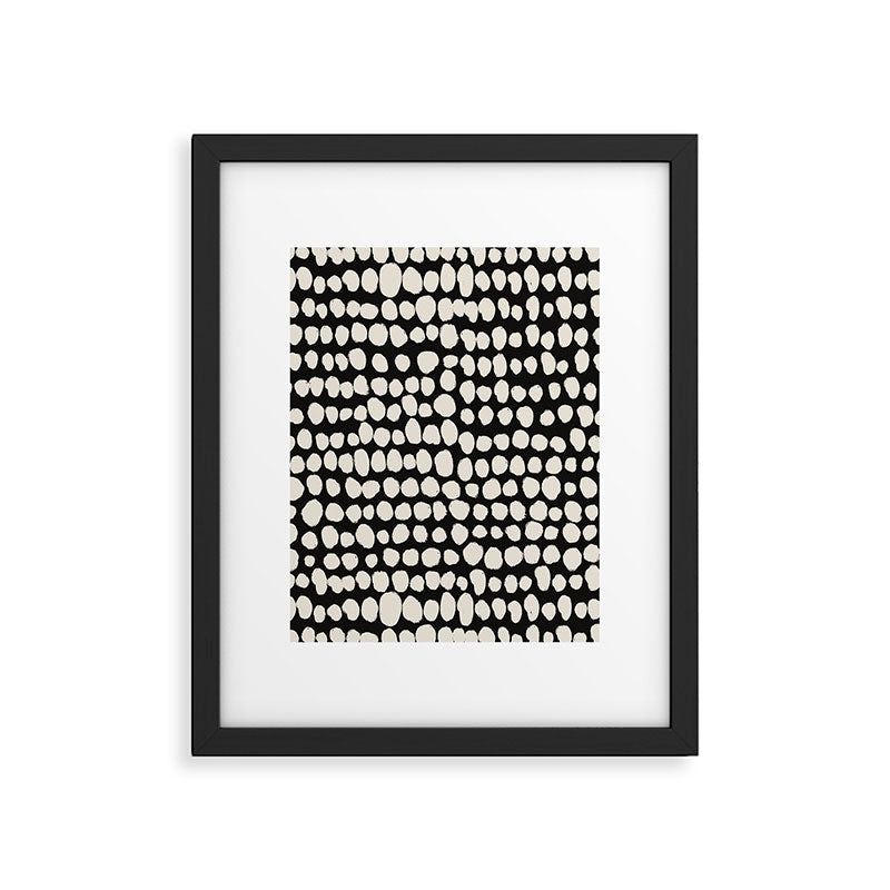Irregular Polka Dot Pattern #2 Framed Art Print Gallery Image 6