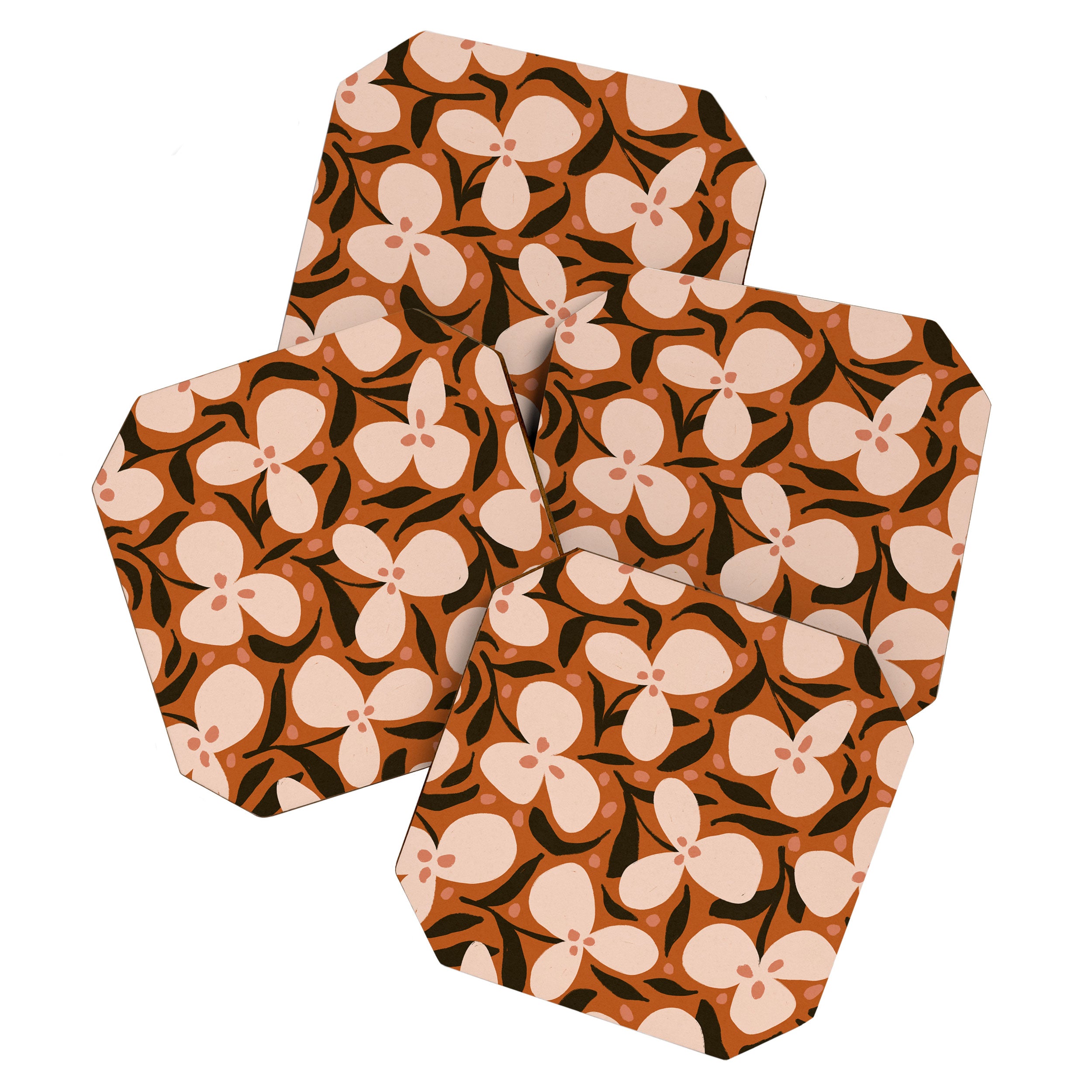 Lazy Florals #2 Coaster Gallery Image 1