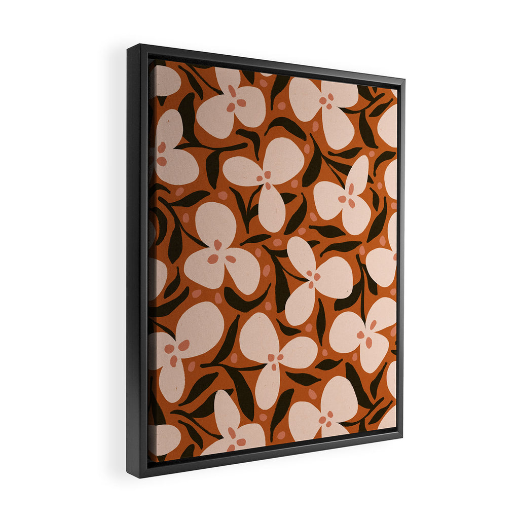 Lazy Florals #2 Framed Canvas Print Gallery Image 2
